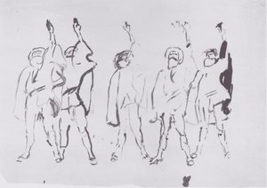 5つの誓うもの 作： Ferdinand Hodler